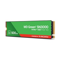 WD GREEN SSD 500GB SN3000 Powered by SanDisk, PCIe Gen4x4, M.2 2280, (R:5000/W:4100 MB/s) – náhled 2