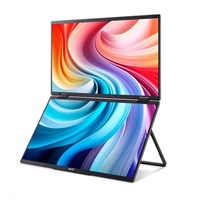 ACER LCD PD163Qbmiuux DUAL SCREEN 40cm (15.6") IPS LED, FHD 1920x1080@60Hz, 250cd/m2, 170/170, 2x2W repro, Black – náhled 5
