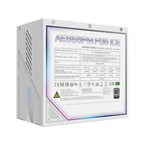 GIGABYTE zdroj AE850PM PG5, 850W, 80+ Platinum, 120mm fan, bílá