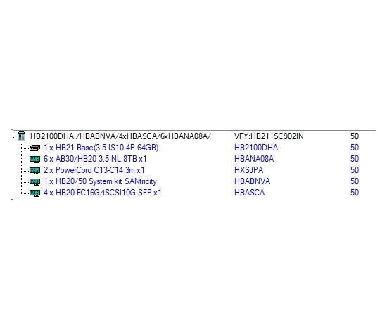 FUJITSU STORAGE HB 2100 - 6x8TB NL3,5 IS10-4P 64G  4xFC16 SFP+ / diskové pole NETAPP