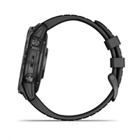 Garmin Epix Pro Sapphire 47 mm - Carbon Gray DLC titanium with black silicone band, EU