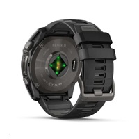 Garmin fenix® 8 AMOLED Sapphire - 51 mm - Carbon Gray DLC Titanium with Black | Pebble Gray Silicone Band, EU