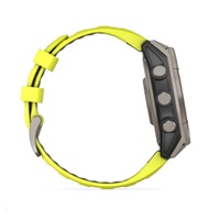Garmin - fenix 8 Solar Sapphire - 47 mm - Titanium with Amp Yellow | Graphite Silicone Band, EU