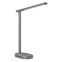 CONNECT IT Stolní LED lampa Shine, USB-A, šedá