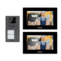 EVOLVEO DoorPhone AP2-2 drátový videotelefon pro dva byty s aplikací, černá