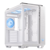 BAZAR - ASUS case TUF GAMING GT502 PLUS, Mid Tower, průhledná bočnice, 4x 120mm ARGB Fan, bílá - Poškozený obal (Komplet