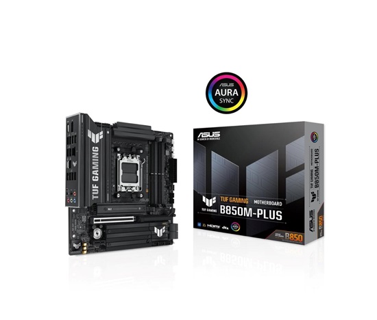 ASUS MB Sc AM5 TUF GAMING B850M-PLUS, AMD B850, 4xDDR5, 1xDP, 1xHDMI, mATX