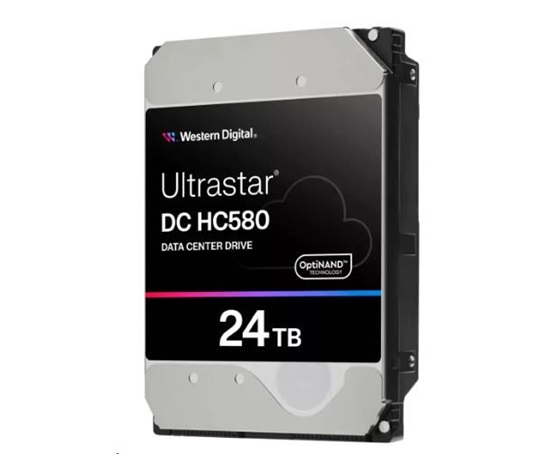 Western Digital Ultrastar® HDD 24TB (WUH722424ALE6L4) DC HC580 3.5in 26.1MM 512MB 7200RPM SATA 512E SE