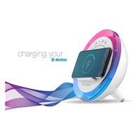 Orava noční lampa s RGB světlem, nabíječkou chytrého telefonu a reproduktorem