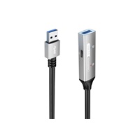 PREMIUMCORD USB 3.2. repeater a prodlužovací kabel Male-Female, 5Gbps Aluminium 15m
