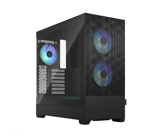 BAZAR - FRACTAL DESIGN skříň Pop Air RGB Black TG Clear Tint, 2x USB 3.0, bez zdroje, ATX, poškozený obal