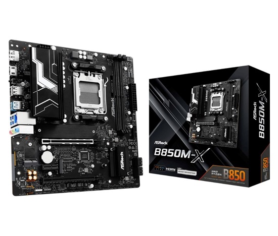 ASRock MB Sc AM5 B850M-X, AMD B850, 2xDDR5, 1xDP, 1xHDMI, mATX