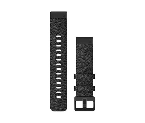 Řemínky QuickFit® 20 Černý nylon s vřesovou úpravou, přezka black