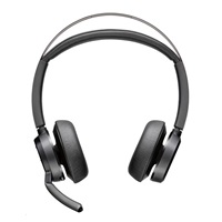 Poly Voyager Focus 2 MS Teams bezdrátová náhlavní souprava, USB-A/C adaptér, stereo