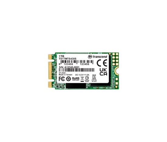 BAZAR - TRANSCEND SSD M.2 430S 1TB, M.2 2242 SSD, SATA3 B+M Key, TLC - Rozbaleno (Komplet)