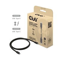 Club3D Kabel Thunderbolt 5, 80/120Gbps, Certifikovaný kabel, 1x 4K540Hz, 2x8K240Hz, PD 240W, 1m