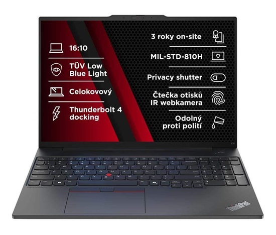 LENOVO NTB ThinkPad E16 G2 - Ultra7 155H,16" WUXGA,32GB,512SSD,W11P,3y premier onsite