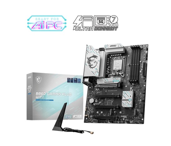 MSI MB Sc LGA1851 B860 GAMING PLUS WIFI, Intel B860