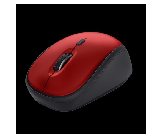 BAZAR - TRUST myš Yvi+ Wireless Mouse Eco Red, červená - Poškozený obal (Komplet)