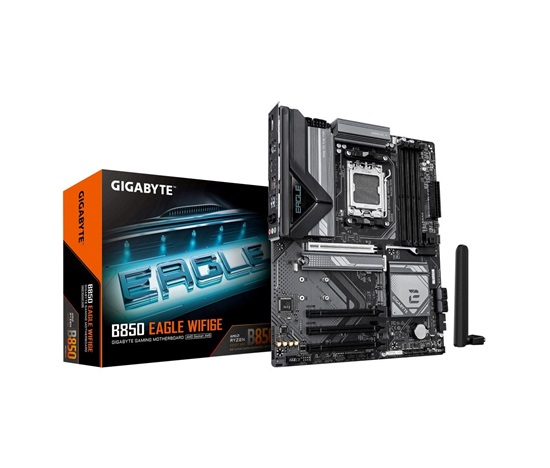 GIGABYTE MB Sc AM5 B850 EAGLE WIFI6E, AMD B850, 4xDDR5, 1xDP, WiFi, ATX