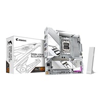GIGABYTE MB Sc AM5 B850M A ELITE WF6E ICE, AMD B850, 4xDDR5, 1xDP, WiFi, mATX – náhled 1