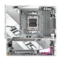 GIGABYTE MB Sc AM5 B850M A ELITE WF6E ICE, AMD B850, 4xDDR5, 1xDP, WiFi, mATX