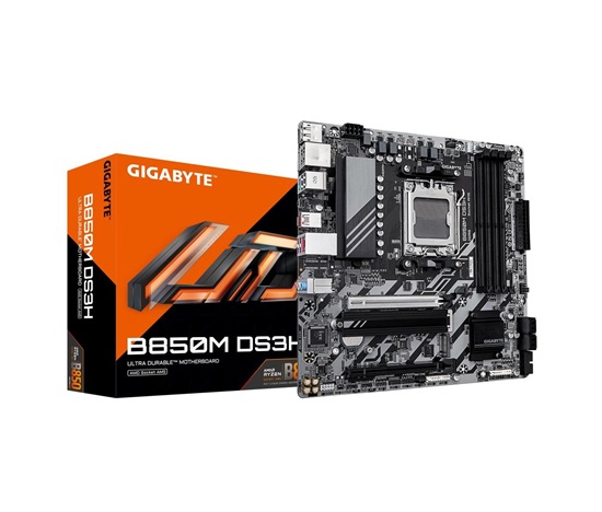 GIGABYTE MB Sc AM5 B850M DS3H, AMD B850, 4xDDR5, 2xDP, 1xHDMI, mATX