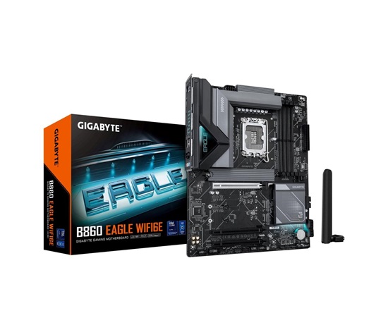 GIGABYTE MB Sc LGA1851 B860 EAGLE WIFI6E, Intel B860, 4xDDR5, 1xDP, 1xHDMI, WiFi, ATX