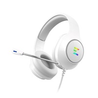 ZALMAN headset ZM-HPS310 RGB, Herní, Drátový USB, 7.1, bílá