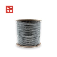 LYNX FTP kabel, Cat6, LSZH, celoměděný, vnitřní, šedý, box 305m