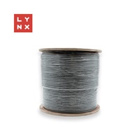 LYNX SFTP kabel, Cat6a, LSZH, celoměděný, vnitřní, šedý, cívka 500m
