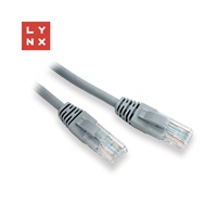 LYNX UTP patch kabel Cat5e, PVC, CCA, 2m, šedý