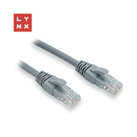 LYNX UTP patch kabel Cat6, PVC, 0,3m, šedý (balení obsahuje 10ks)