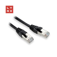 LYNX FTP patch kabel Cat5e PVC, CCA, 2m, černý