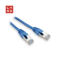 LYNX FTP patch kabel Cat5e PVC, CCA, 7m, modrý