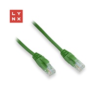LYNX UTP patch kabel Cat5e, PVC, CCA, 5m, zelený
