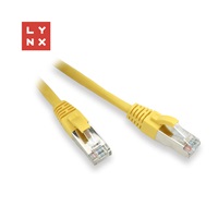 LYNX FTP patch kabel Cat5e PVC, CCA, 3m, žlutý