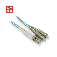 LYNX duplexní patch kabel MM, OM3, LC/SC, 50/125µm, 5m
