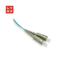 LYNX duplexní patch kabel MM, OM3, SC/SC, 50/125µm, 15m