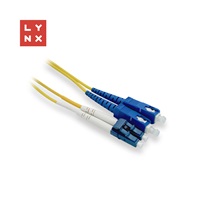 LYNX duplexní patch kabel SM, OS2, LC/SC, 9/125µm, 15m