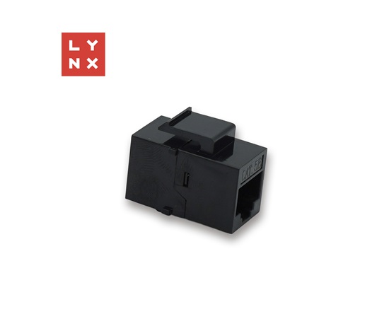 LYNX keystone spojka UTP Cat5e, 8P8C, černá