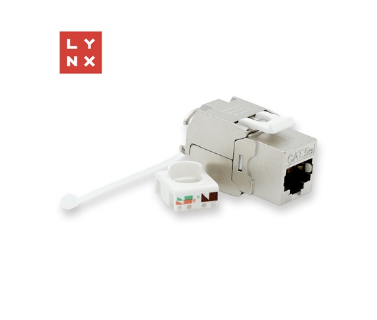 LYNX keystone STP Cat5e, samozařezávací, stříbrný