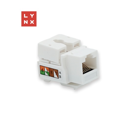 LYNX keystone UTP Cat5e, 90 stp., bílý