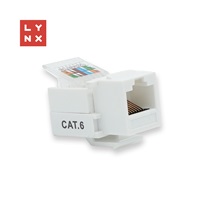 LYNX keystone UTP Cat6, samozařezávací, 90stp., bílý