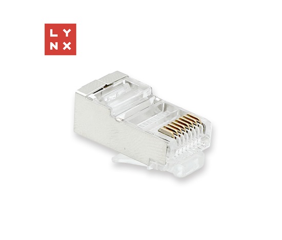 LYNX konektor STP Cat5e, 50µ, 100ks