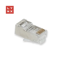 LYNX konektor STP Cat6a, 50µ, 100ks