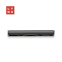 LYNX 19" patch panel  24-port, STP Cat6, 50µ, stíněný, černý