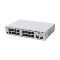 MikroTik CSS318-16G-2S+IN 18-portový switch (16x GB Eth, 2x SFP+)