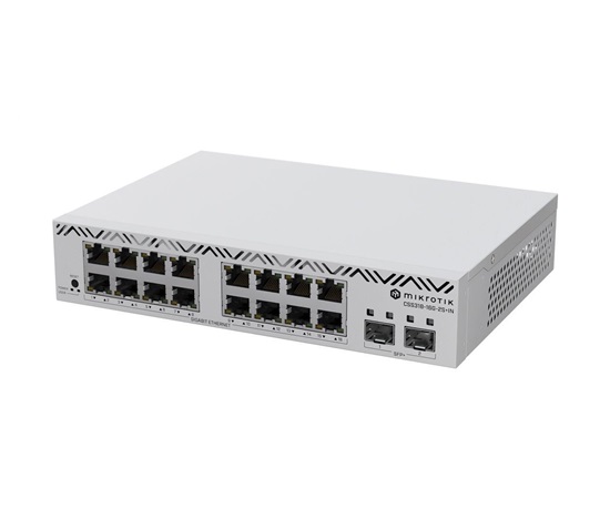 MikroTik CSS318-16G-2S+IN 18-portový switch (16x GB Eth, 2x SFP+)