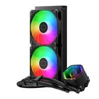 Cooler Master vodní chladič MasterLiquid 240 Core II, 2x240mm, LGA1851, AM5, černá